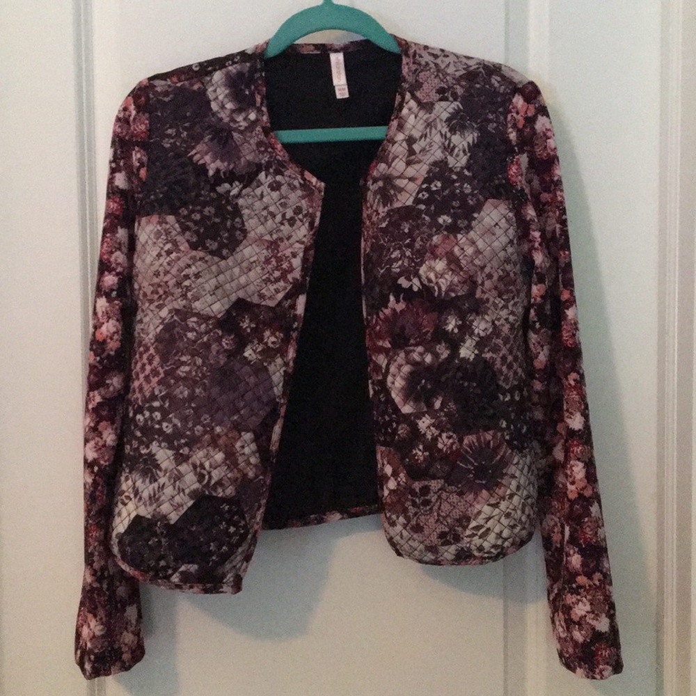 Quilted floral jacket
